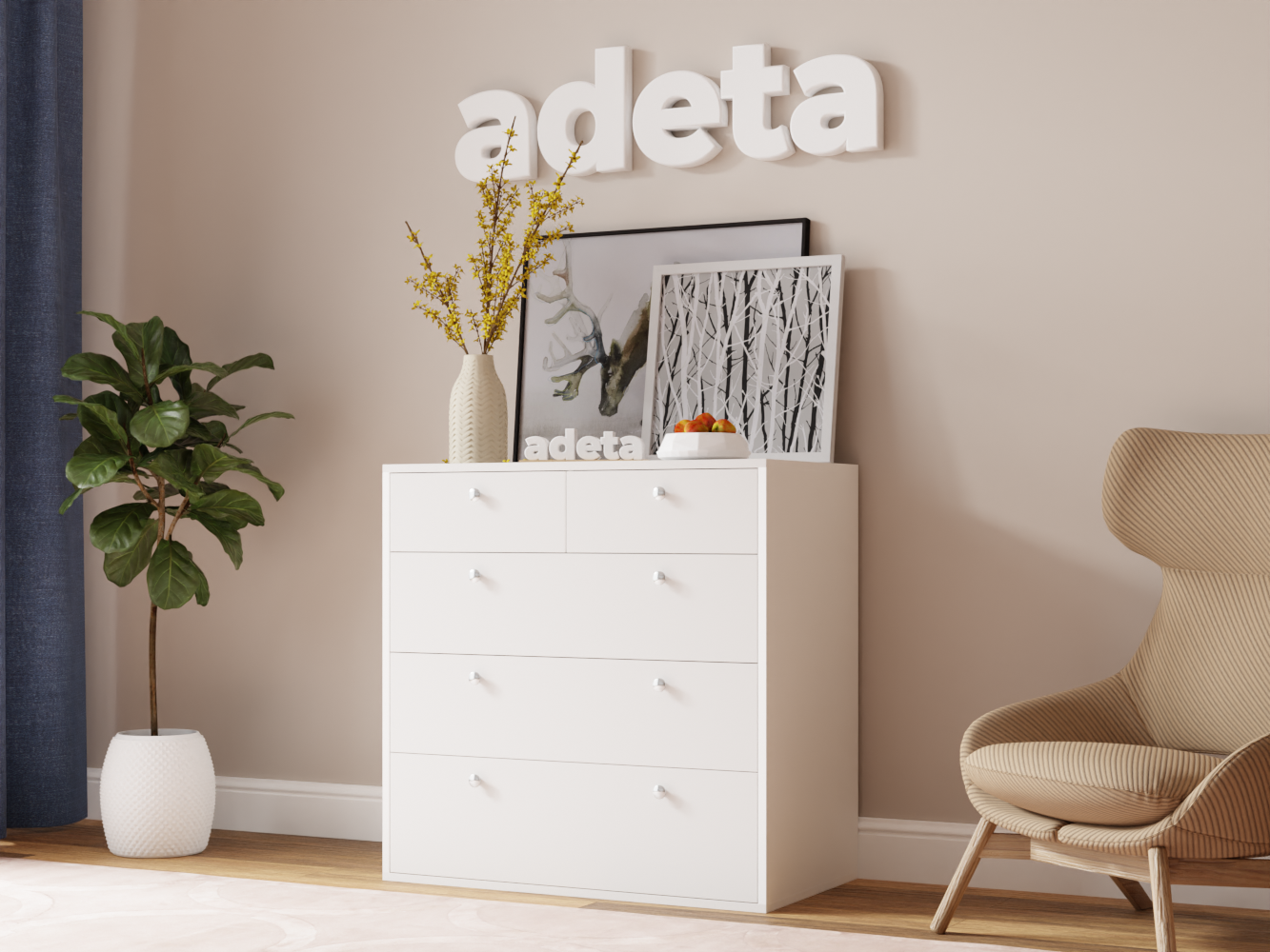 Комод Каллакс 13 white ИКЕА (IKEA) изображение товара